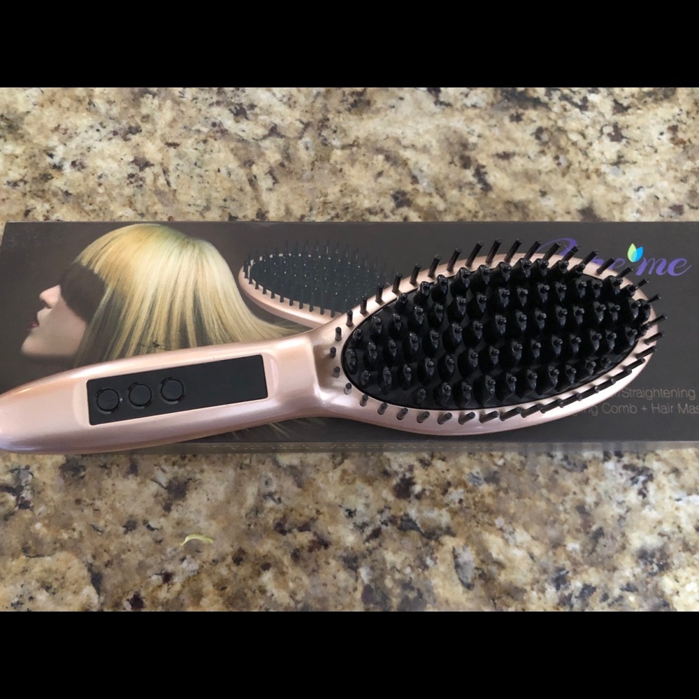 Care Me Ceramic Hair Straightener Brush